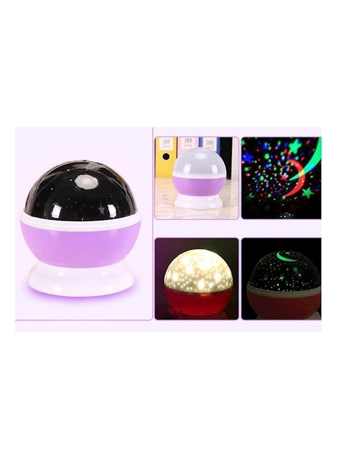 ستار ماستر مصابيح طاولة LED دوارة للإضاءة الليلية بتصميم نجوم مبتكرة أرجواني - Image 4