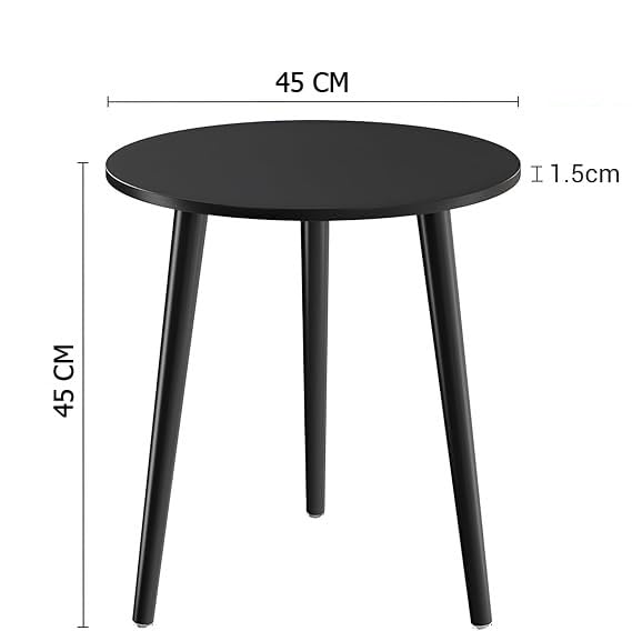 DDS Dream Decor Shoppee Foldable Round Shaped Side Table/Tea Coffee Breakfast Table (Engineered Wood ,White) - Image 2