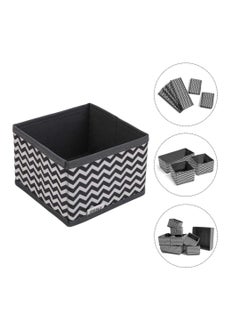 Excefore Foldable Cloth Storage Box, 6 Pcs Closet Dresser Drawer Organizer, Drawer Organizer Clothes, Sundries Storage Box, for Clothes, Socks, Scarves, Ties (Black)  - Image 4