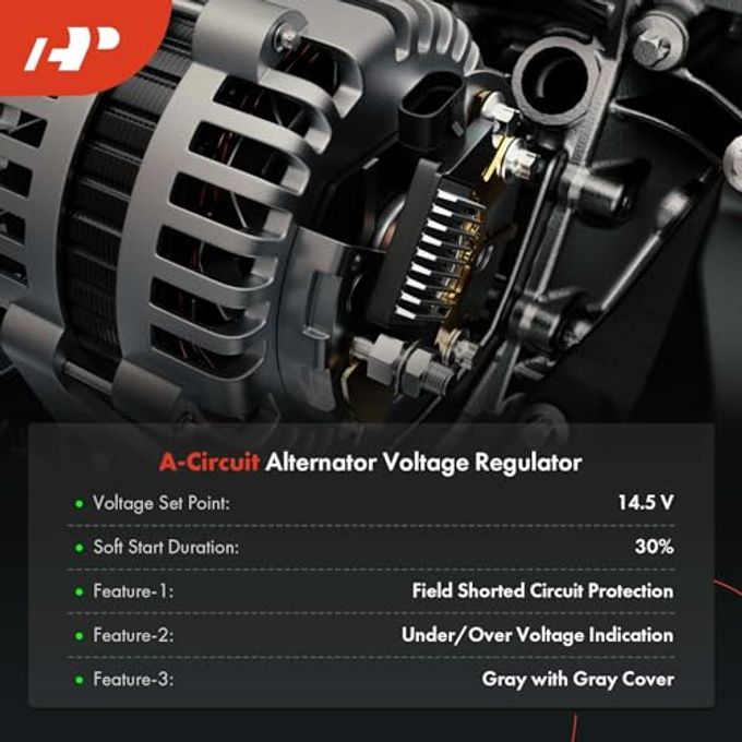 A-Premium Alternator Voltage Regulator Compatible With Ford F-250 F-350 F-450 F-550 Super Duty, Mustang, E-350 Super Duty, Crown Victoria, Excursion, Lcf & Lincoln Town Car & Mercury Grand Marquis - Image 5