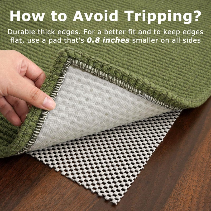 KOZYFLY Runners for Hallways 2x6 ft Washable Kitchen Runner Non Slip Rubber Backed Hall Runners Cotton Entryway Runner Rugs Floor Carpet for Indoor Backdoor Bedroom Kitchen, Bright Green/Earthy Green - Image 5