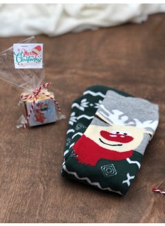 Masalsı Concept Fairytale Concept 5 Pieces New Year Special Printed Madlen and 1 Piece New Year Special Printed Cotton Sock  - Image 1