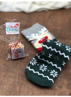 Masalsı Concept Fairytale Concept 5 Pieces New Year Special Printed Madlen and 1 Piece New Year Special Printed Cotton Sock  - Image 3