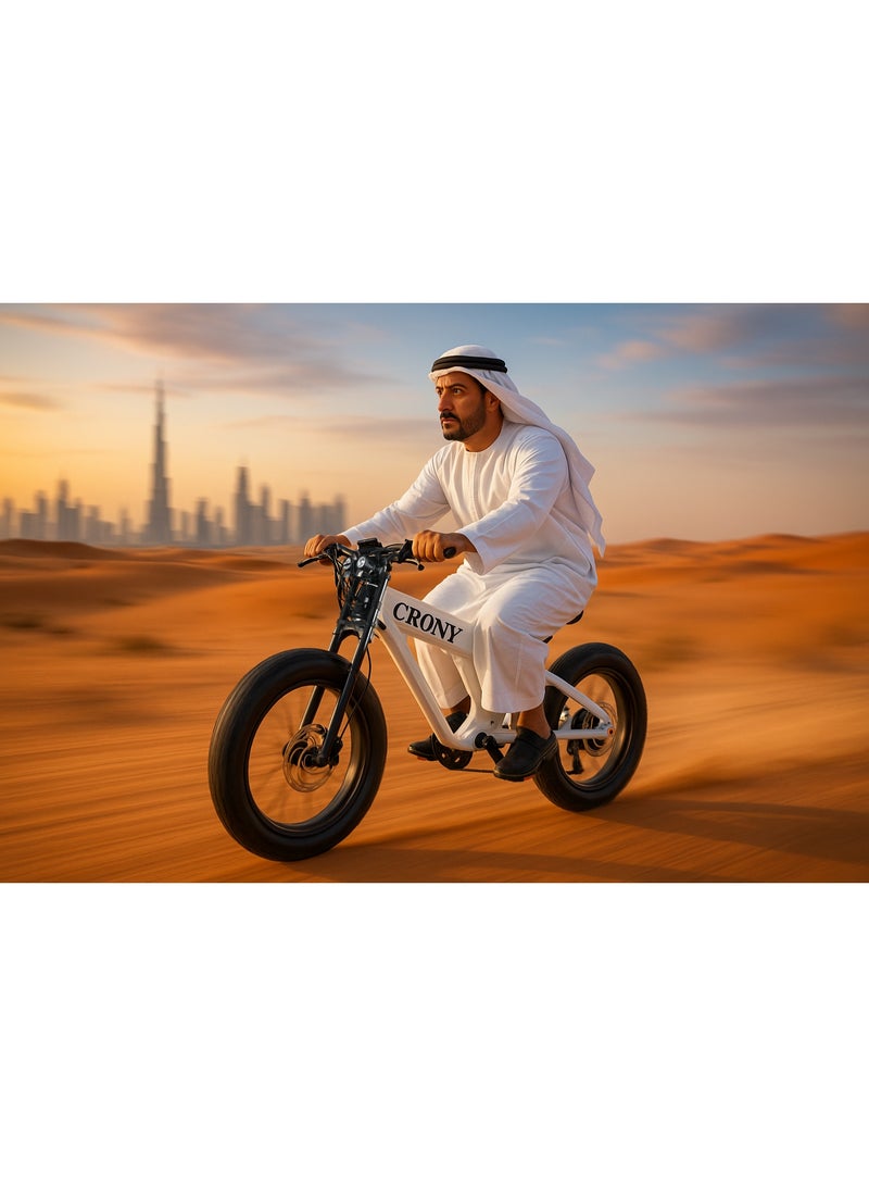T01 Mountain Biking Hybrid Electric Bike for Adults with 750W Motor, 48V 13AH Battery, 52KM/H Top Speed, 35-65KM Range, 5-Level Pedal Assist, 7-Speed Gear, Dual Disc Brakes, Front & Rear Suspension, Off-Road Tires, Aluminum Alloy Frame, LCD Display, Dual LED Headlamps – Powerful City Commuter E-Bike for Road & Trail, Long-Range Lightweight Smart Cycling Solution, White