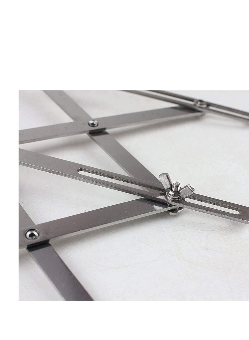 NIBEMINENT Pizza Cutter 3 Wheel Stainless Telescopic Slicer, Expandable Slicer Baking Multi-Round Pastry Knife for Pies Waffles Dough Cookies - Image 3