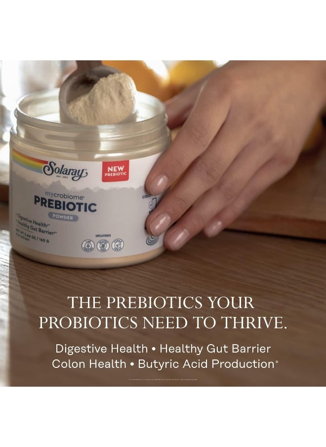 Solaray Microbiome Prebiotic Powder Gut Health And Fiber Support 160G  - Image 3