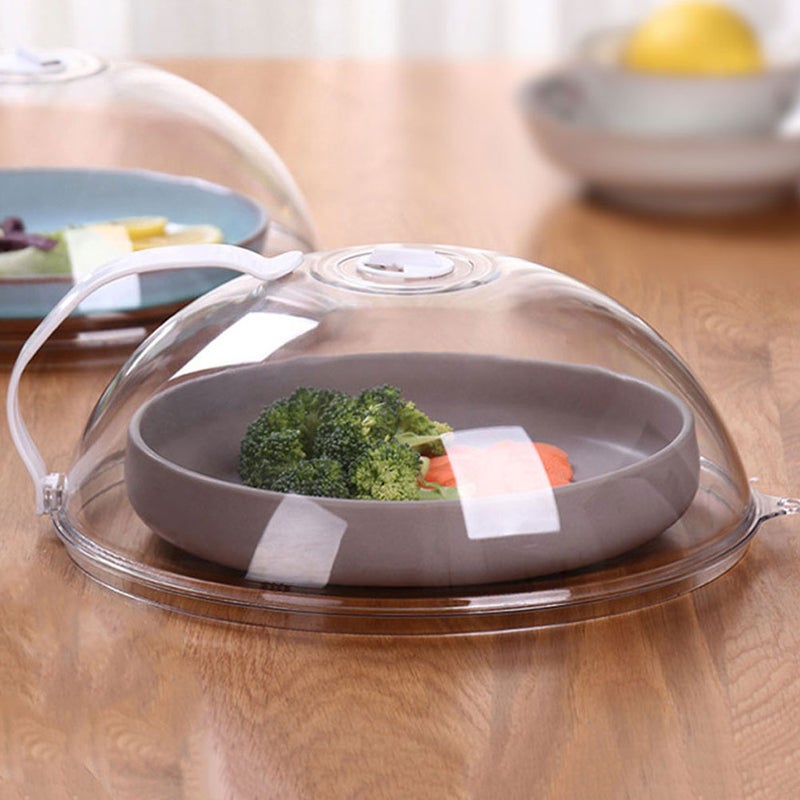 2pcs Keep Microwave Cover Kitchen Food Shell Water Injection Diversion Dish Lid - Image 2