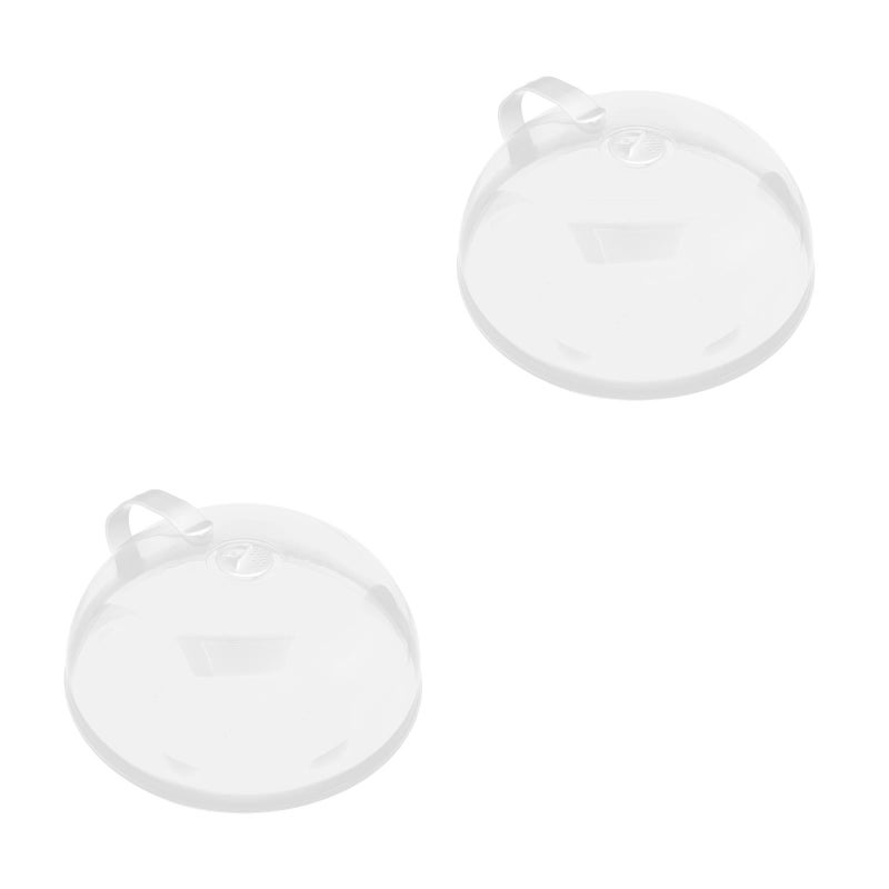 2pcs Keep Microwave Cover Kitchen Food Shell Water Injection Diversion Dish Lid - Image 1