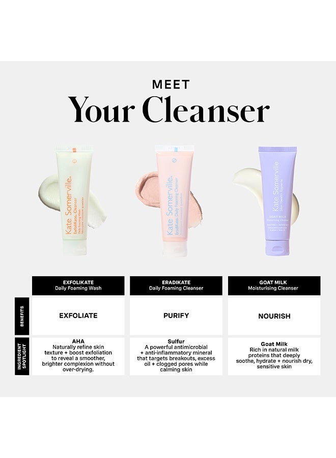 Kate Somerville Pore-fect Holiday Trio Kit | 3-Piece Pore-Clearing Set with Detox Mask, Clarifying Toner & Hydrating Treatment | Smooths Texture, Minimizes Pores & Balances Skin | Holiday Exclusive - Image 4