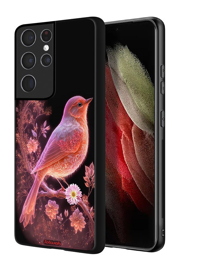 Tolwak Samsung Galaxy S21 Ultra 5G Protective Case Cover Cute Bird Art - Image 1