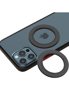 2 Pcs Phone Magnetic Ring, Compatible with Magsafe Wireless Charger for iPhone 13/ 13 Pro/ Mini/ Pro Max/ 12 and Huawei Receiver Car Metal Ring Sticker