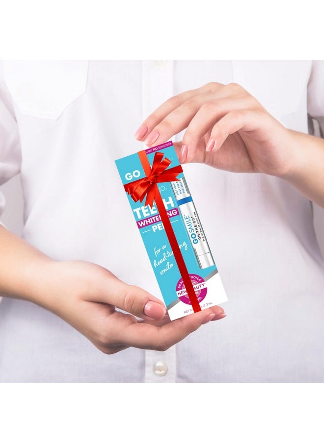 Go Smile - GO SMILE On The Go Teeth Whitening Pen, Teeth Whitener & Stain Remover Self Care Gifts for Women & Men - Whitening Strips Alternative - Travel Size for Gift Basket or Stocking Stuffers, Mint, 1.3mL - Image 1