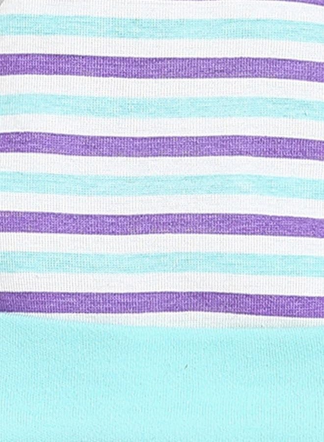 BUMZEE Cream & Mint Boys Cotton Cap Mitten Bootie Set Age - 0-3 Months (Peb9490) - Image 5