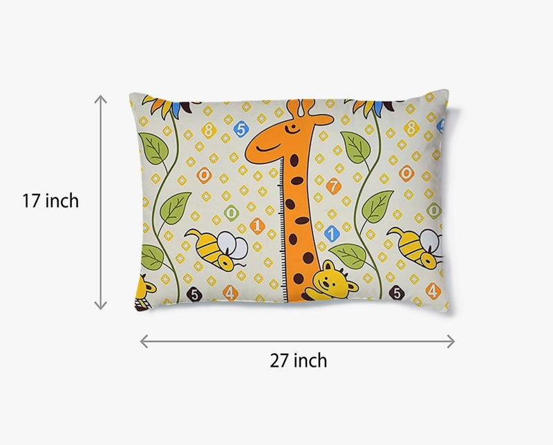 Filymore Cute Giraffe 3-Piece Kids Bedding Set - Single Bed Comforter, Matching Bedsheet & Pillow Cover - Soft Yellow and Cream Design for Children’s Room (90X60) inch - Image 4