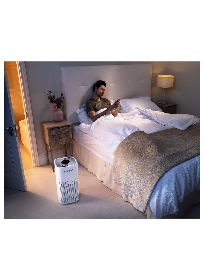 medicair - Pro Mini Air Purifier for Home Removes 99.99% Bacteria & Allergens Air Purifier for Homes, Offices and Gyms Provides Clean and Safe Air Lightweight Air Purifier 2-Year Warranty CADR 400 - Image 1