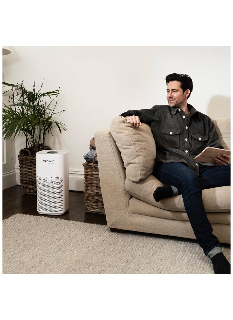 medicair - Pro Mini Air Purifier for Home Removes 99.99% Bacteria & Allergens Air Purifier for Homes, Offices and Gyms Provides Clean and Safe Air Lightweight Air Purifier 2-Year Warranty CADR 400 - Image 1