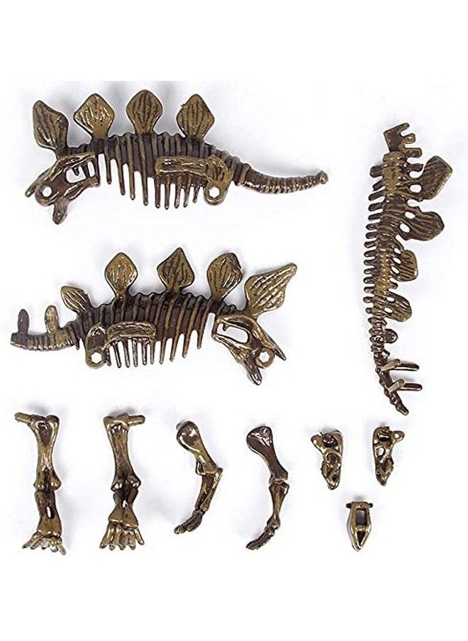 Dig & Discover Dino Stegosaurus Dinosaur Skeleton 3D Fossil Bones Excavation, Science Educational Toy Kit For Kids, Children