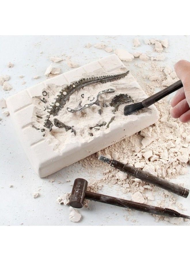Dig & Discover Dino Stegosaurus Dinosaur Skeleton 3D Fossil Bones Excavation, Science Educational Toy Kit For Kids, Children