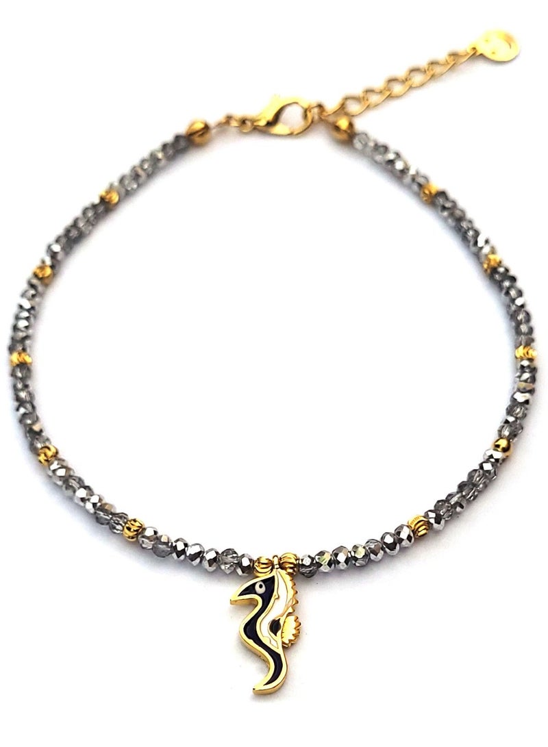 Alwan Long Size Anklet For Women With Seahorse - Image 1