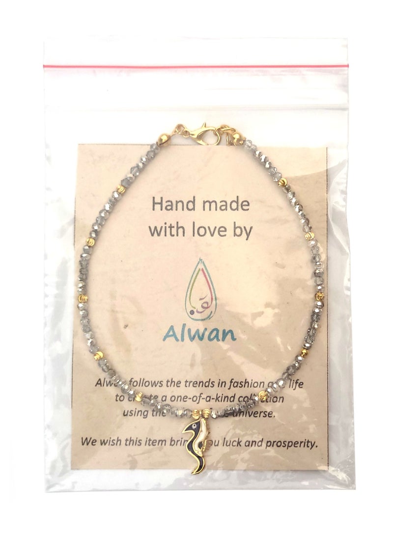 Alwan Long Size Anklet For Women With Seahorse - Image 4