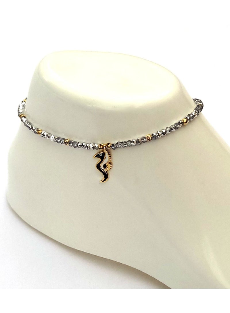 Alwan Long Size Anklet For Women With Seahorse - Image 3