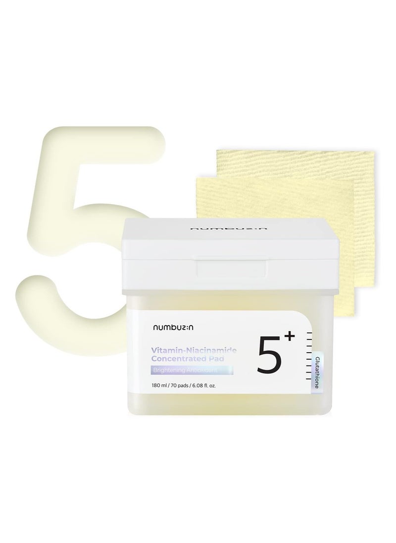 numbuzin No.5 vitamin-niacinamide concentrated pad 180ml (70 pads) 