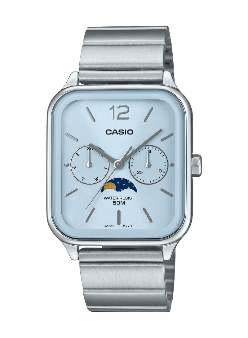 CASIO Quartz Moonphase Stainless Steel Men's Watch MTP-M305D-2AV