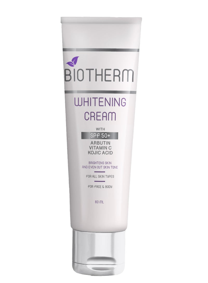 كريم التفتيح مع معامل حماية من الشمس