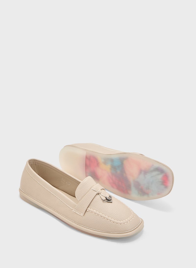 Pink Step Casual Flat Loafer  - Image 3