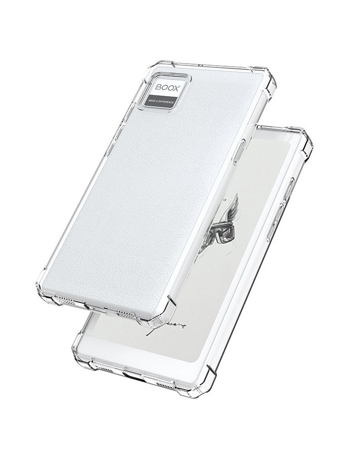 General - Clear Case Compatible with Onyx BOOX P6 (6.13 inch), Transparent Anti-yellowing E-ink E-Paper eBook Case, Anti-fall Airbag TPU Soft Protective Cover - Image 1