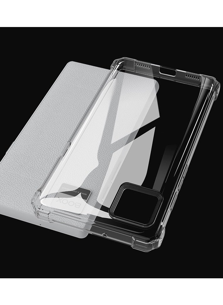 General - Clear Case Compatible with Onyx BOOX P6 (6.13 inch), Transparent Anti-yellowing E-ink E-Paper eBook Case, Anti-fall Airbag TPU Soft Protective Cover - Image 1