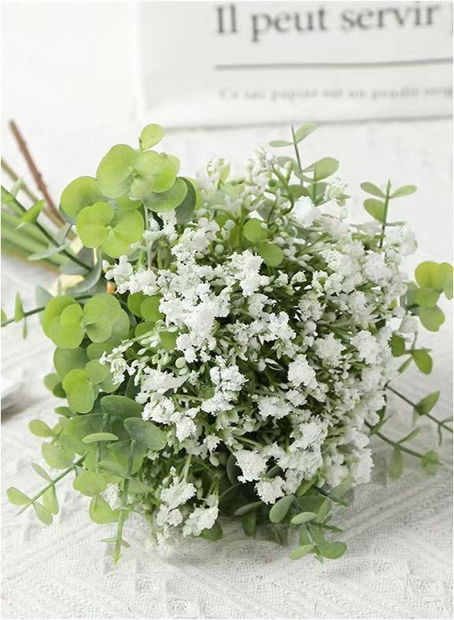 Kutis European Style Simulation Flower White/Green  Height 29cm  - Image 3