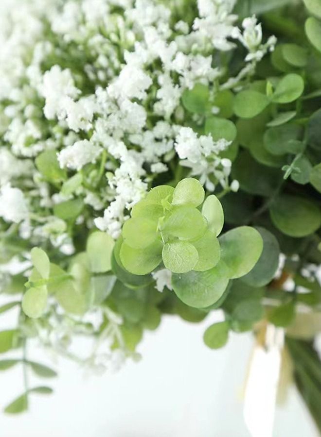 Kutis European Style Simulation Flower White/Green  Height 29cm  - Image 4