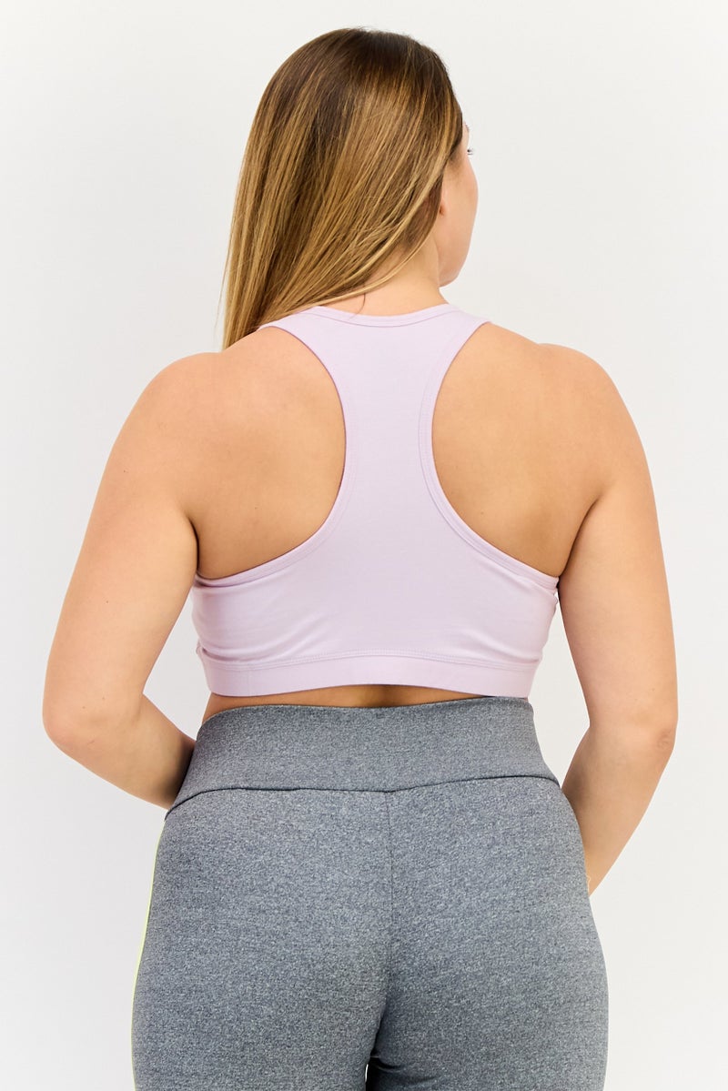 FILA Women Brand Logo Non Padded Sports Bra, Pink - Image 2