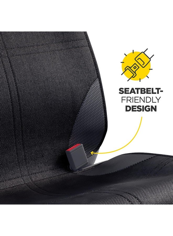 lebogner Car Seat Protector for Baby and Child - Non-Slip, Thick Padded Cover with 2 Mesh Pockets - 1 Pack - Image 4