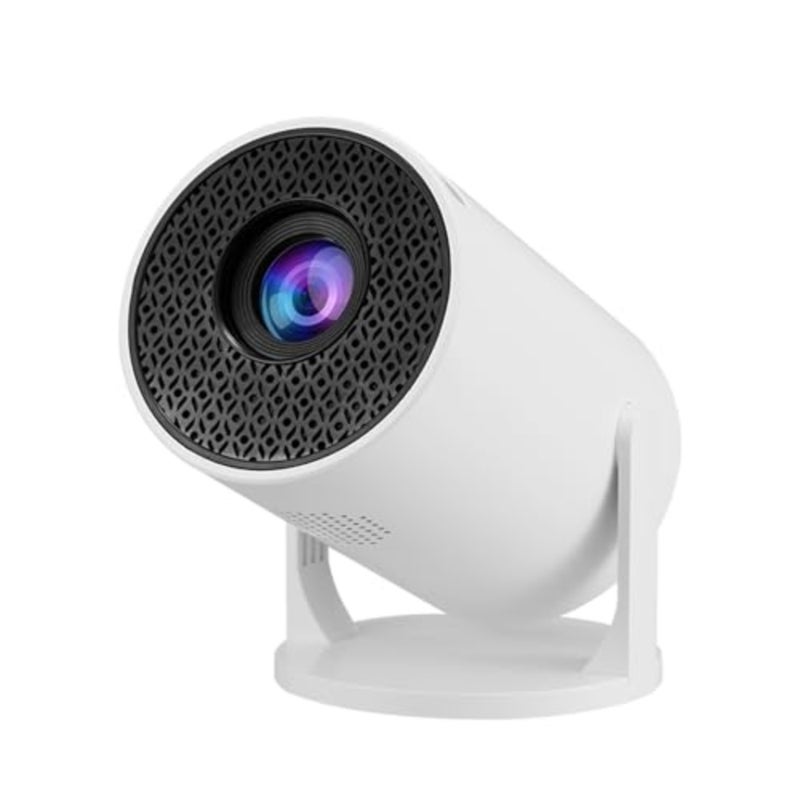 Home theater movie projector with 270 rotatable design, ABS plastic body, black color, 150 ANSI lumens brightness and auto horizontal keystone correction - Image 1