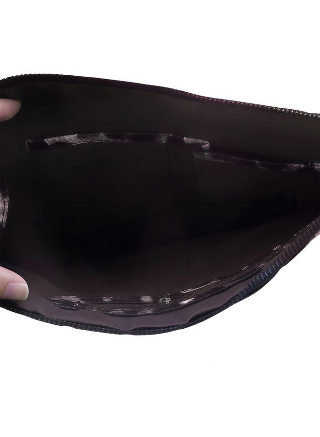 Suillty Women's Oversized Snakeskin Cow Print Clutch Envelope Bag Messenger Handbag Tote Wristlet Bag - Image 4