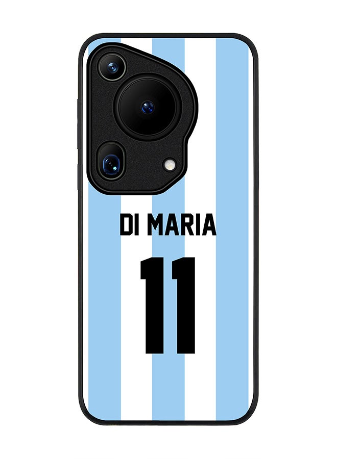Stylizedd Rugged Black edge case for Huawei Pura 70 Ultra, Slim fit Case Flexible TPU Gel Thin Cover - Football Team - Argentina, Player Name - Di Maria - Image 1