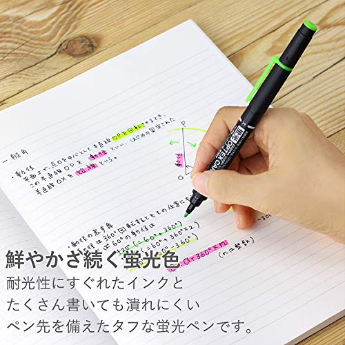 Zebra Pen Zebra OPTEX CARE WKCR1-10C Fluorescent Marker (10 Colors) - Image 4