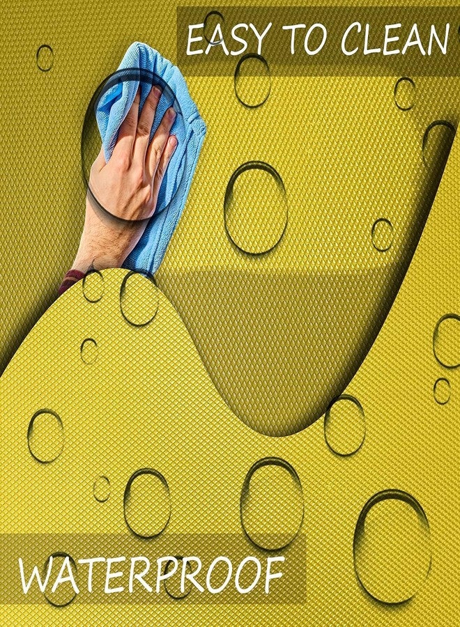 KayJen 400 GSM EVA Anti Slip Mat/Sheet for Fridge, Kitchen, Drawer, Shelf Liner, (45 cm X 5 m, Yellow),EVA - Image 3