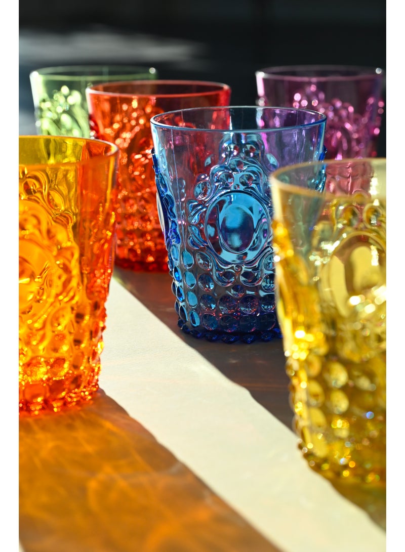 Baci milano Set of Acrylic Glasses – Baroque & Rock Collection, Unbreakable Water, Wine, and Champagne Glasses, Reusable Drinkware, Home, Dining, Outdoor, Kitchen, Gift, Italian Design by Baci Milano - Image 2