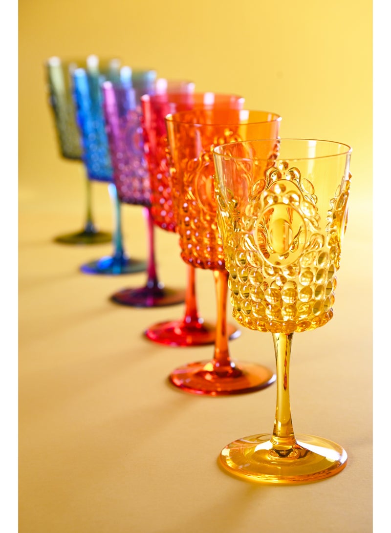 Baci milano Set of Acrylic Glasses – Baroque & Rock Collection, Unbreakable Water, Wine, and Champagne Glasses, Reusable Drinkware, Home, Dining, Outdoor, Kitchen, Gift, Italian Design by Baci Milano - Image 3