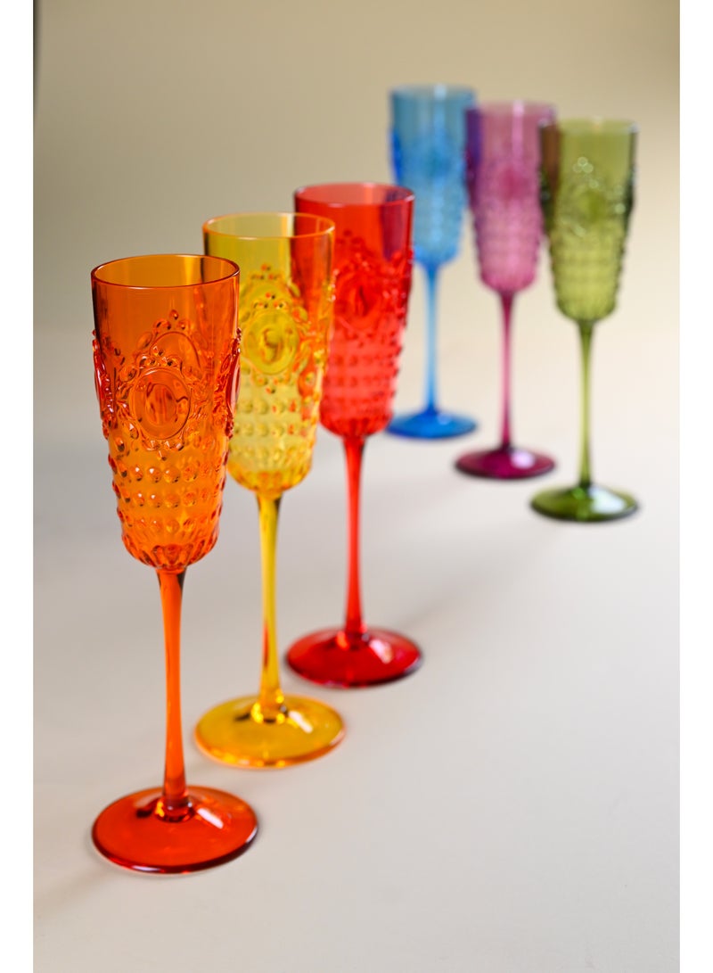 Baci milano Set of Acrylic Glasses – Baroque & Rock Collection, Unbreakable Water, Wine, and Champagne Glasses, Reusable Drinkware, Home, Dining, Outdoor, Kitchen, Gift, Italian Design by Baci Milano - Image 4