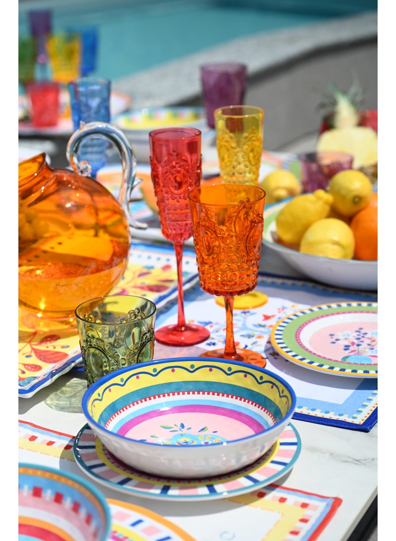 Baci milano Set of Acrylic Glasses – Baroque & Rock Collection, Unbreakable Water, Wine, and Champagne Glasses, Reusable Drinkware, Home, Dining, Outdoor, Kitchen, Gift, Italian Design by Baci Milano - Image 5