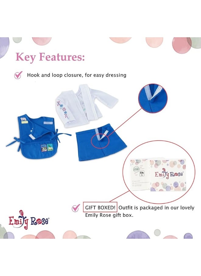 Emily Rose Emily Rose 18 Inch Doll Clothes | 18" Doll Daisy Girl Scout-Inspired 5 Piece Doll Clothing Uniform, Including Tunic with Embroidered Patches! | Gift Boxed!  - Image 2