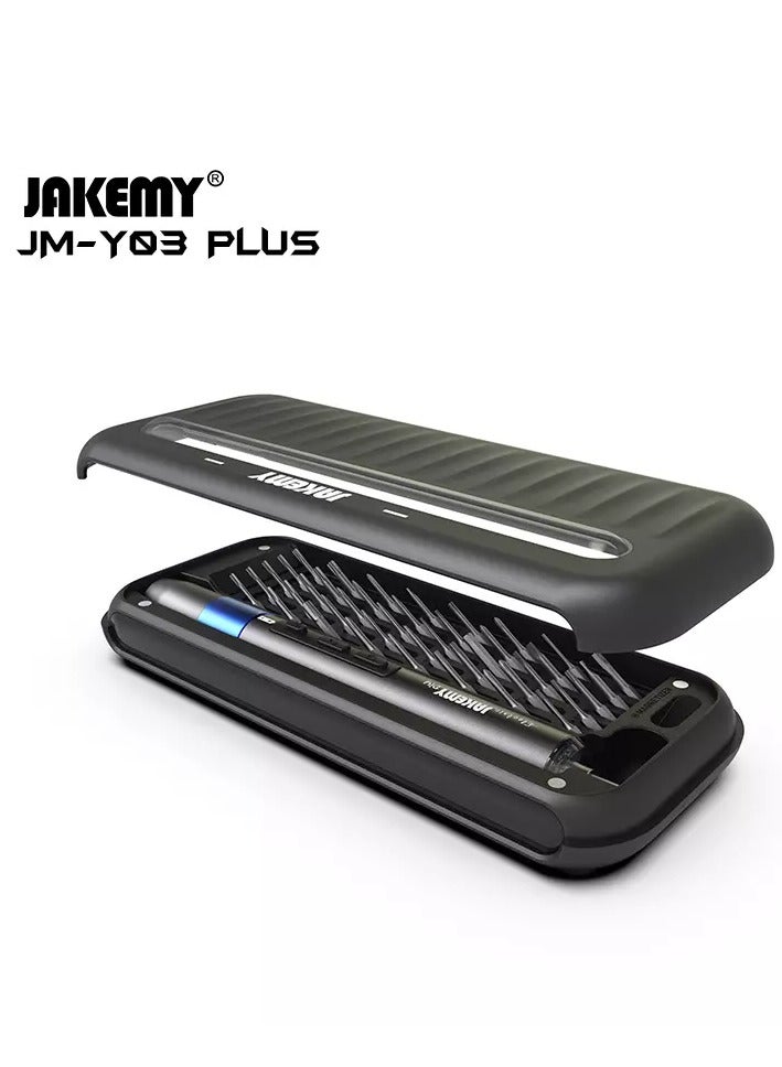 جيكماي طقم مفكات JAKEMY JM-Y03 PLUS كهربى ببطاريه تنطبق رؤوس مفك البراغي الدقيقة على الأجهزة المنزلية مثل النظارات والكاميرا والراديو والكمبيوتر والهاتف المحمول والكاميرات عدد 43 في 1 - Image 3
