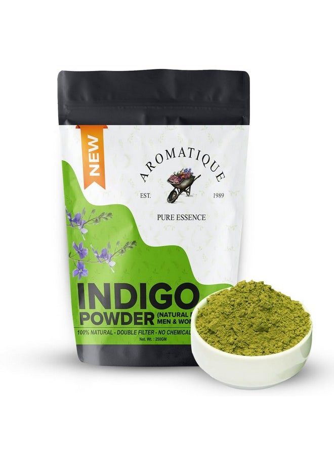 AROMATIQUE Indigo Powder For Hair Black,Natural Hair & Beard Dye, Herbal Indigo Powder For Natural Hair Coloring, Protects Hair From Damage (250, Grams)  - Image 1