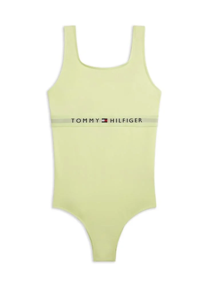Tommy Hilfiger Kids Logo Band One-Piece Swimsuit