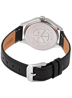 Mathey-Tissot Urban Leather Quartz Black Dial Ladies Watch - D411AN  - Image 3
