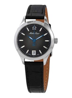 Mathey-Tissot Urban Leather Quartz Black Dial Ladies Watch - D411AN  - Image 1
